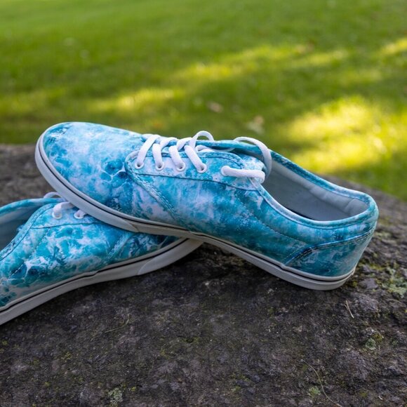 Vans Blue Marble Water sz 10 Very Good Used - Picture 11 of 11